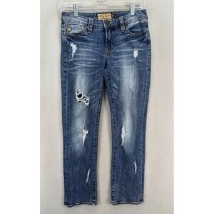 Dear John Jeans Women's 26 American Standard Modern Luxury Distressed Blue Denim